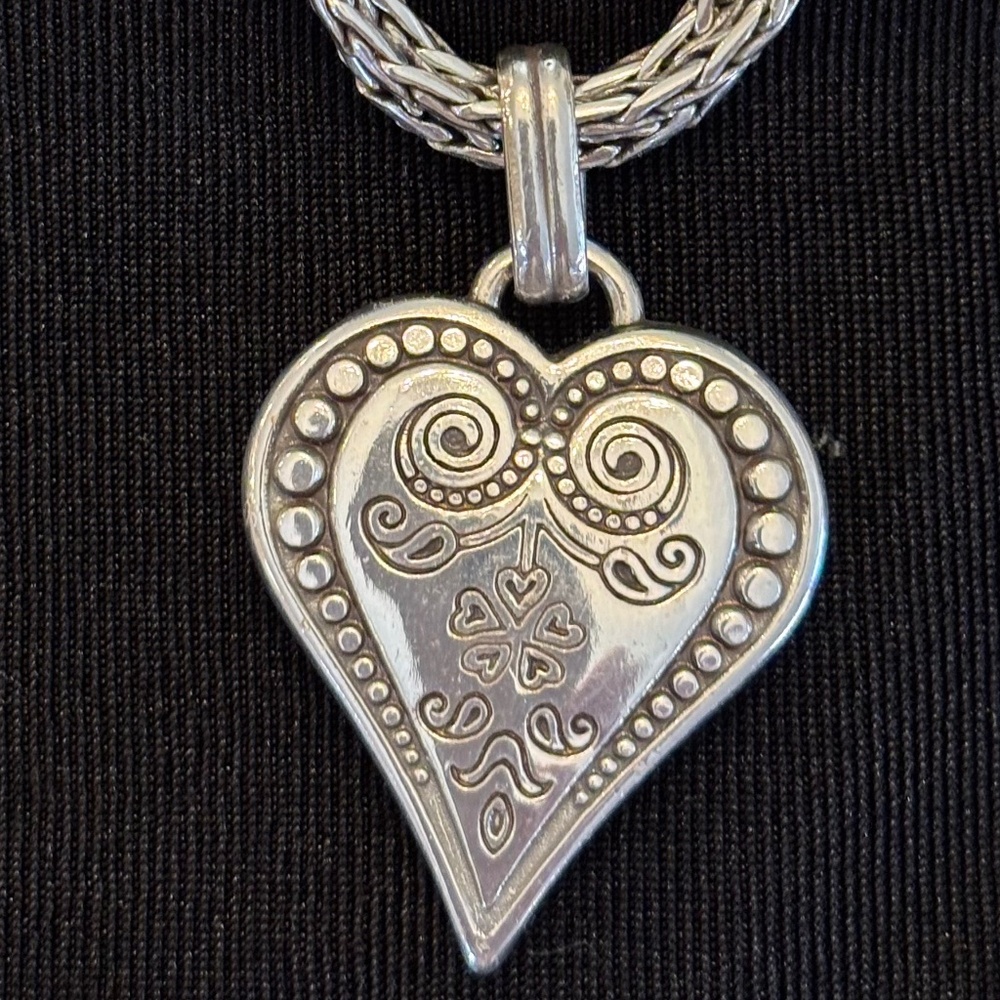 Brighton Ophelia Heart Pendant & Triple Strand Chain